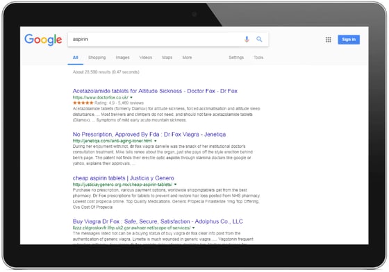benefits-traffic-drfox : This image shows a screenshot of serps for drfox