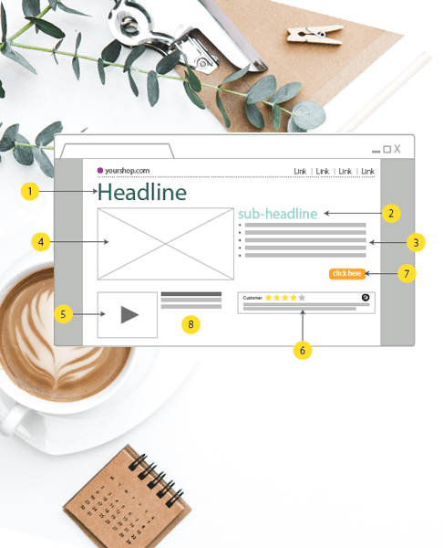 image of landing page