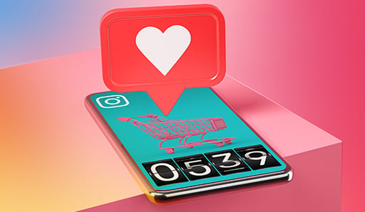 social media heart