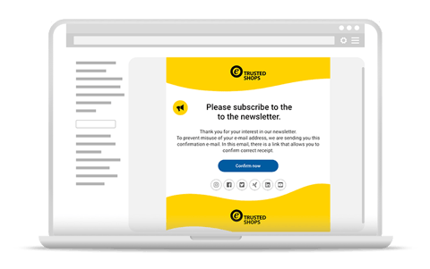 preview of newsletter registration confirmation