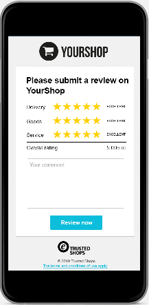 Trusted Shops product review request