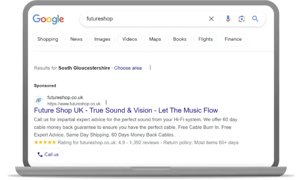 Google ads stars in SERPs