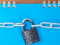 lock on a notebook